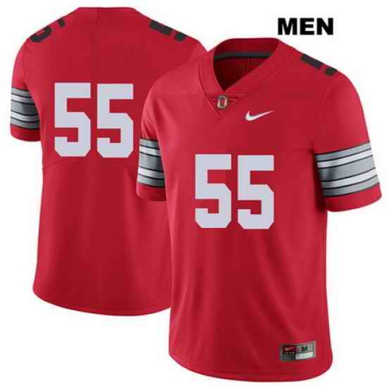 2018 Spring Game Malik Barrow Ohio State Buckeyes Authentic Mens Stitched  55 Nike Red College Football Jersey Without Name Jersey